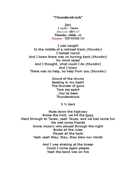 thunderstruck letra.